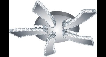 LED Plafondlamp - Plafondverlichting - Torna Pino - 30W - Aanpasbare Kleur - Rond - Mat Chroom - Aluminium