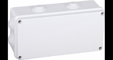 Lasdoos - IP65 Waterdicht - 8 Flexibele ingangen - 200x100x70 mm - Voor binnen en buitengebruik - Wit