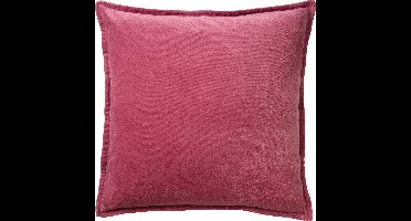Dutch Decor CAITH - Sierkussen 50x50 cm - 100% katoen - velvet - lekker zacht - Heather Rose - roze - Inclusief binnenkussen - Luxe kussens voor woonkamer & bank