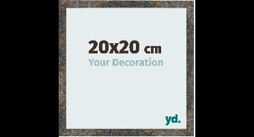 Your Decoration - Fotolijst 20x20 cm - MDF - Geoxideerd Metaal - Bologna