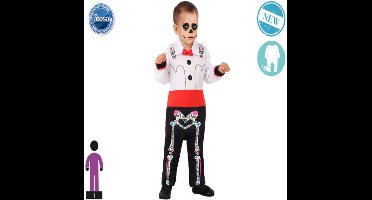 ATOSA - Dia de los muertos baby meisje skelet vermomming - 24-30 maanden (95 cm)