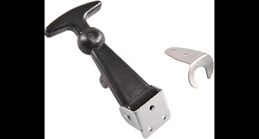 ProPlus Motorkaptrekker - Inclusief borgplaatje - Staal - 120 x 60 mm - Zwart