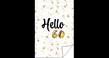 Poster Jubileum - 60 Jaar - Glazen - 20x30 cm