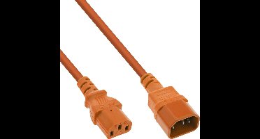 C13 - C14 stroomkabel voor UPS/PDU | 3x 0,75mm | oranje | 1,5 meter