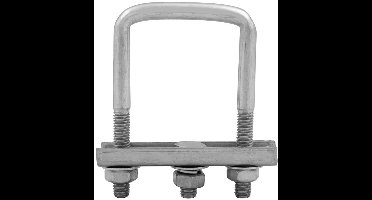 Neuswiel klemhouder – 60 mm – Vierkant