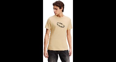 Karl Lagerfeld Jeans Slim Ring T-shirt Met Korte Mouwen Beige XL Man