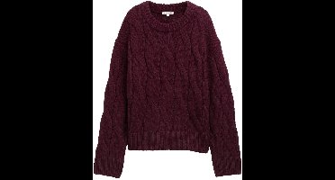 Tom Tailor Losse gebreide trui met kabelpatroon