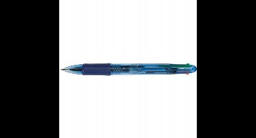 Q-Connect 4-kleurenpen 0,7 mm blauw