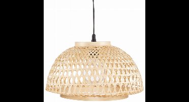 BOHO bamboe hanglamp cilinder PHU11A, 39cm breed