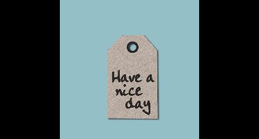 Kadokaartje Grey Nice Day - 4,5x7,5cm / 20 stuks