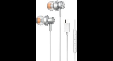 TUNIQ Bedrade Oortjes USB-C - Aluminium Oordopjes met Microfoon - Diepe Bas, Comfortabele Pasvorm en Volumeregeling - Geschikt voor iPhone 17, Samsung, Xiaomi, OnePlus en meer