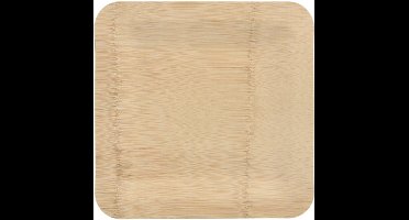 10 Borden, gemaakt van bamboe pure hoekig 1,5 cm x 25,5 cm x 25,5 cm