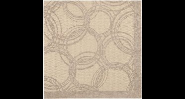 50 Servetten ROYAL Collection 1/4 vouw 40 cm x 40 cm zand Bubbles