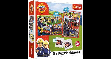 Trefl puzzel en memory - Fireman Sam team 2in1 kinderspel.