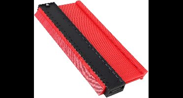 Sjabloontool - Hoeksjabloon - Meetliniaal met meerdere hoeken - Aluminium - 12 zijden - Tegelgereedschap met gaten - Zwart