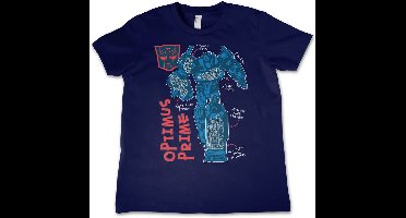 Transformers Kinder T-Shirt Optimus Prime Kids Tee HSB-12-TF1202-DTF556 Navy-4 Jahre