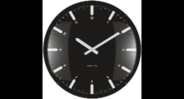 Karlsson Wandklok Realista Dome - Zwart - 35x35x35cm - Wandklok Modern