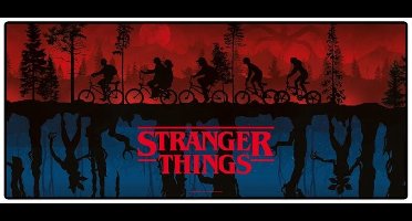 Stranger Things Stranger Things Unisex Muismat - zwart/rood/blauw - Standard