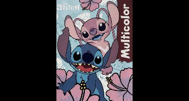 Multicolor - Disney Stitch Kleurboek - 32 Pagina's - 17 Kleurplaten en 17 Voorbeelden - Voor kinderen - Uitermate Geschikt voor Kleurpotloden en Wasco