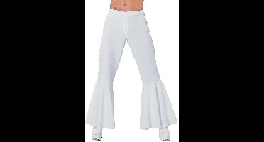 Hippie broek bi-stretch man wit - Maatkeuze: Maat 56