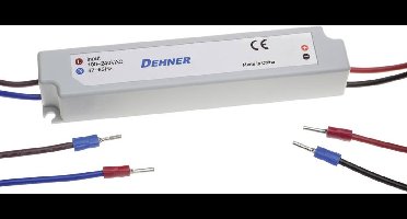 Dehner Elektronik LED 12V24W-IP67 26159 LED-transformator Constante spanning 24 W 0 - 2 A 12 V/DC Niet dimbaar, Overbel