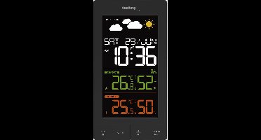 Technoline weerstation WS 6458 - 83x152x36 mm - zwart - met 1 buitensensor - TL-WS6458