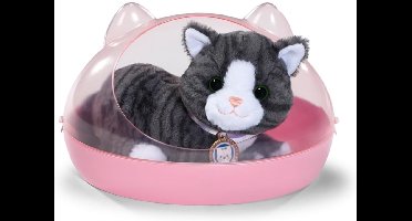 BABY born knuffelkat Cookie met geluid en kattenmand - interactief speelgoed.
