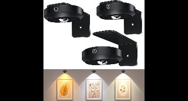 Lampvoeten voor Sounix Kastverlichting - Set van 3 stuks - Lichtbeugel - Licht standaard - Zwart