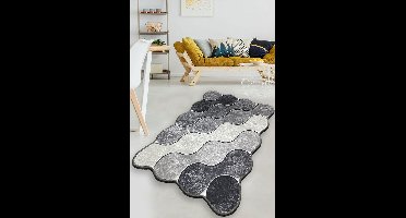 Asir - Badmat - Grijs - 70 x 120 cm