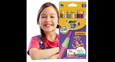 BIC Evolution Kleurpotloden 12 stuks - Levendige kleuren