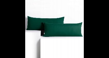 DecoKing Amber Sierkussenhoes - Flesgroen - Jersey - 40x120 cm