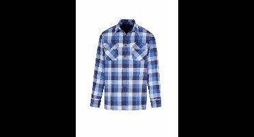 STØRVIK Dawson Flanellen Overhemd - Katoen - Heren - Maat 2XL - Blauw blok