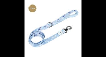 Hondenriem - Stitch - Licht Blauw - Maat M - 2x100cm