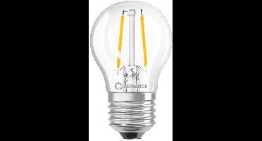 Ledvance LED Filament Lamp P45 E27 - 1.5W 136lm 2700K Ø45mm - Geschikt voor nachtlampen, vitrinekasten, sfeerverlichting