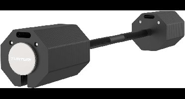 Tunturi Rapid Verstelbare Barbell – 107 kg barbell – Verstelbaar van 11 tot 107 kg – 25 gewichten in één – Halterset voor thuisfitness