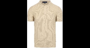 Suitable Respect Polo Structure Knit Beige - Maat XL - Heren - Polo shirt Heren met Korte mouw
