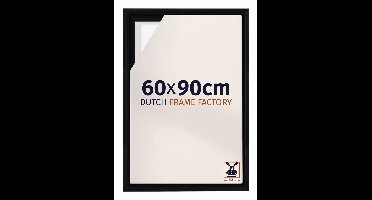 Baklijst 60x90 cm - Zwart Mat - Geschikt voor Canvasdoek - MDF Baklijst Lausanne