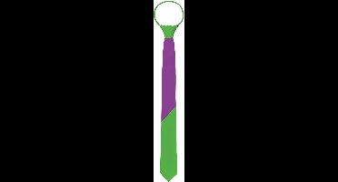 Folat - Stropdas Colorblock Paars/Groen