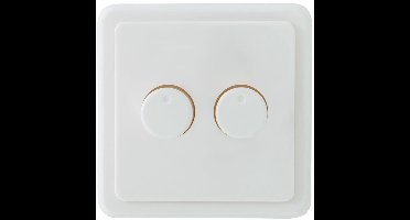 EcoDim Duo dimmerknop PEHA incl. centraalplaat en raamwerk