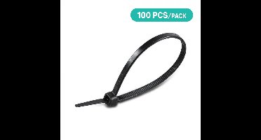 V-TAC Nylon Kabelbinder - 3,5 x 300mm - Zwart - 100 stuks/verpakking