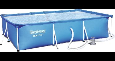 Zwembad Bestway - 300X201X66cm - Opzet - Stevig frame - badje - Opzetzwembad -  Inclusief Pomp