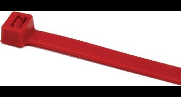 HellermannTyton 111-04804 T50R-PA66-RD Kabelbinder 200 mm 4.60 mm Rood 100 stuk(s)