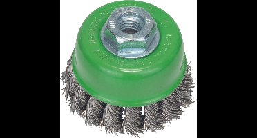 Bosch - Komstaalborstel voor haakse en rechte slijpmachines - gevlochten draad, roestvrij, 75 mm 75 mm, 0,5 mm, 12500 o.p.m.