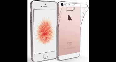 Hoesje geschikt voor Apple iPhone 5 / 5S / 5SE - Siliconen Transparant TPU Hoesje Gel (Soft Case / Cover)