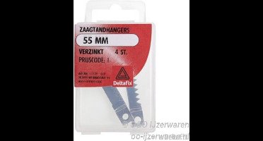 Deltafix zaagtandhangers verzinkt 55 mm 4 st.