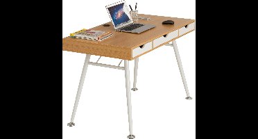 Piranha COLEY Retro Bureau – Eikenhout – Compact Computerbureau met Lades