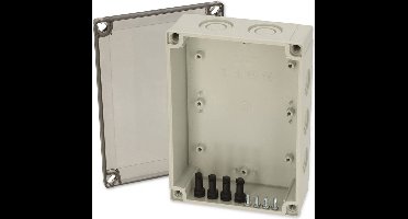 Fibox PCM 150/60 T 6016913 Universele behuizing 180 x 130 x 60 Polycarbonaat Grijs-wit (RAL 7035) 1 stuk(s)