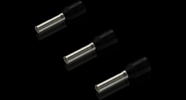 Rittal 4050.733 Adereindhulzen 1.5 mm² Deels geïsoleerd Zwart 500 stuk(s)