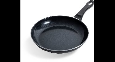 BK Vivid Koekenpan 24cm - PFAS-vrije antikleeflaag – Koekenpan inductie – Keramische koekenpan - Ovenbestendig tot 160°C – Koudgrepen - Zwart