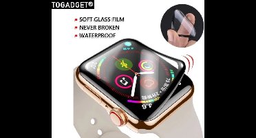 Togadget® - screen protector full cover - Tempered 3D protector - bescherming van jou Apple Watch - geschikt voor Apple Watch - 10 serie screen protector full cover - 46 mm
